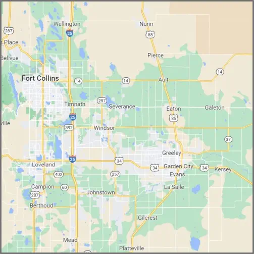 Service Map for Custom Landscape Curbing and Excavating